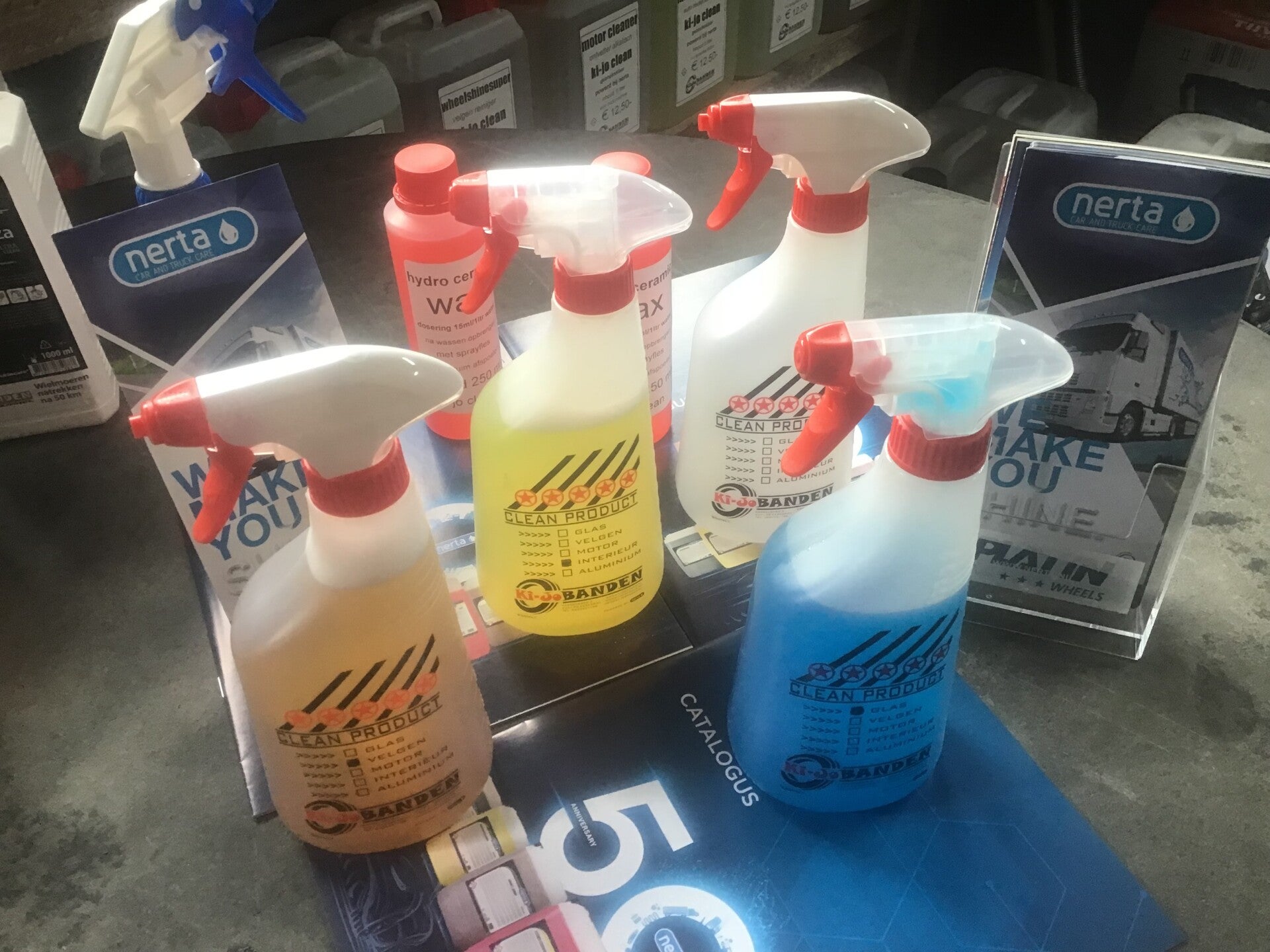 ki-joclean sprayfles  nevelspray /schuimspray 650 ml met dosering verhouding op fles