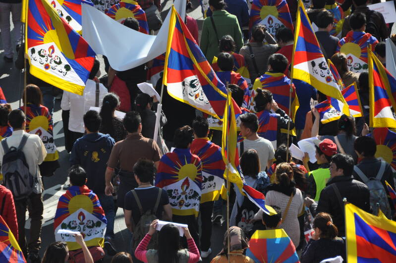 We komen op straat voor een Vrij Tibet!