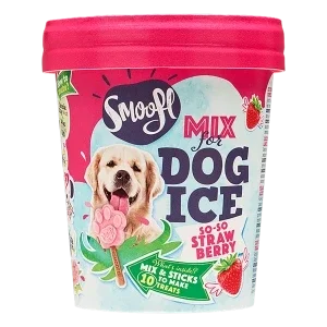 Smoofl honden ijsmix aardbei 160gr