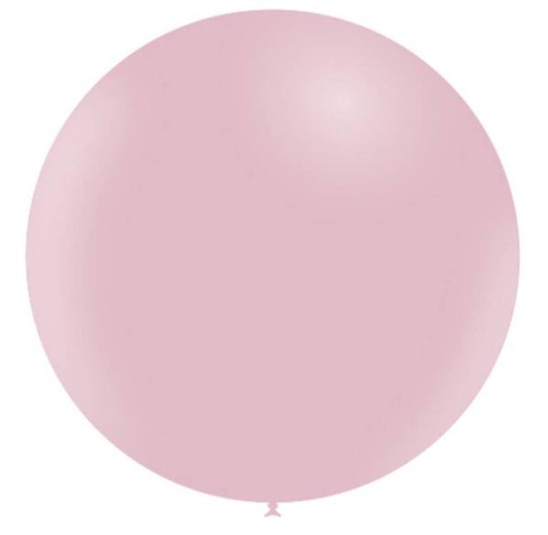 LRTB14 Latex reuze / top ballon baby roze met helium