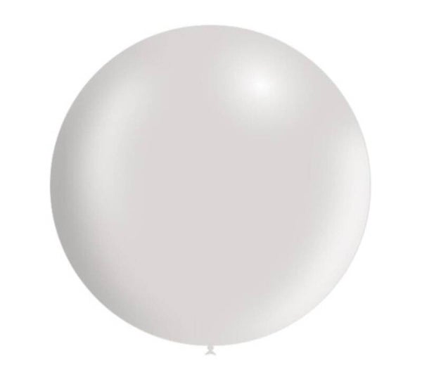 LRTB11 Latex reuze / top ballon wit met helium