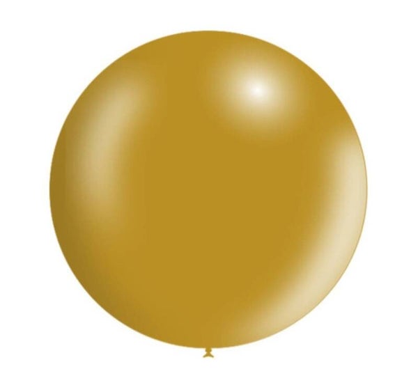 LRTB3 Latex reuze / top ballon goud met helium