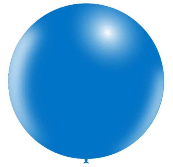 LRTB21 Latex reuze / top ballon donker blauw met helium