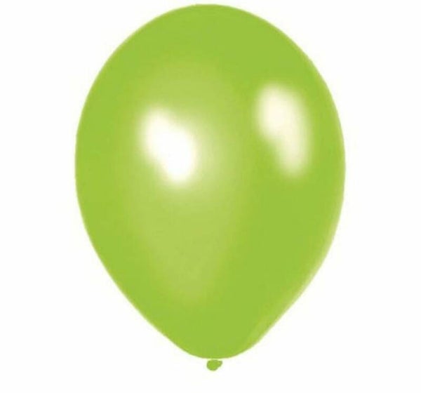 LGR6 Latex metallic appel groen ballon met helium