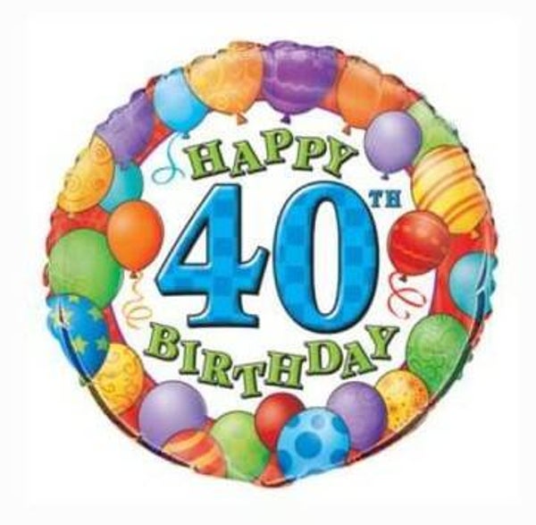 FBC26 Folie ballon 40 jaar