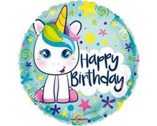 FBV84 Happy birthday unicorn