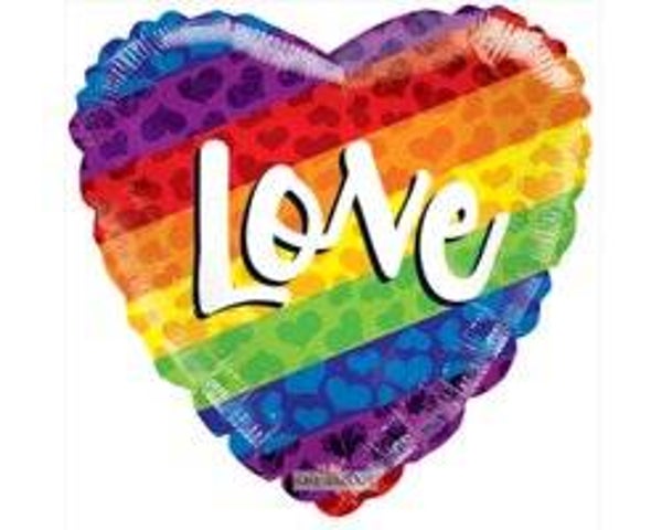 FBHO49 Hart rainbow love