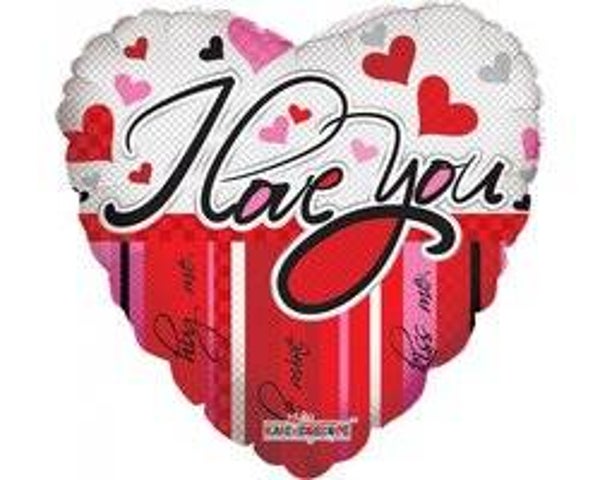 FBHO50 Hart i love you, hug me, kiss me, be mine