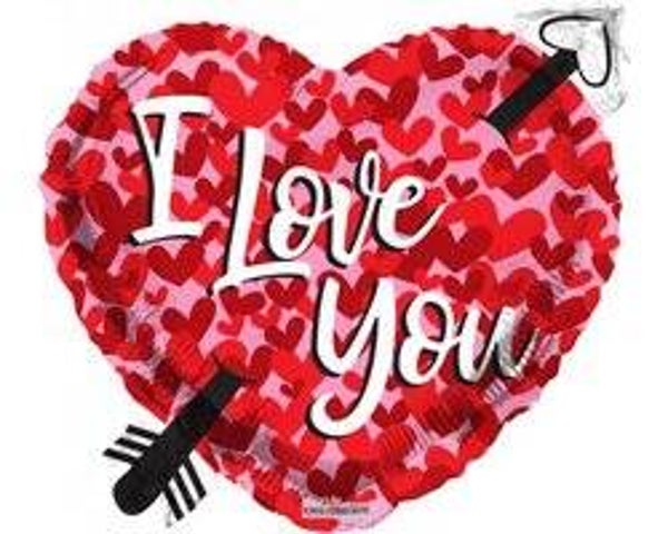 FBHO53 I love you met pijl