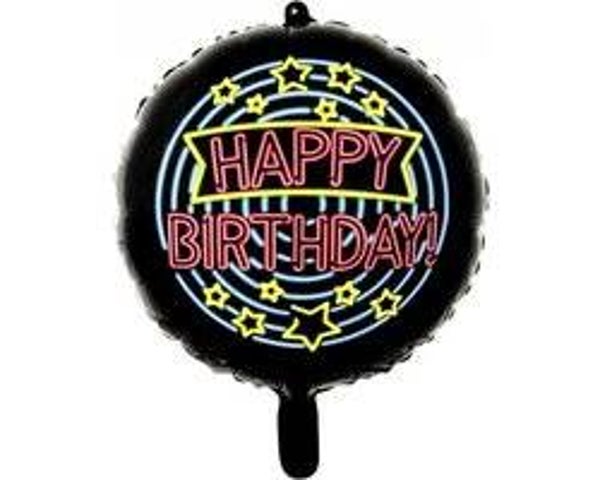 FBV77 Happy birthday neon