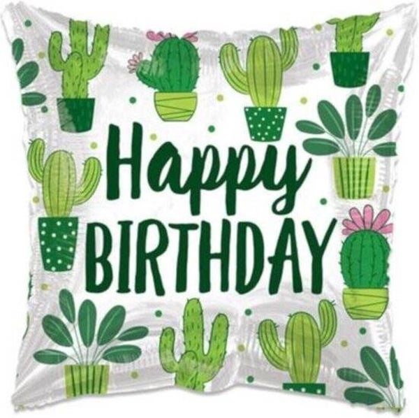 FBV51 Happy Birthday cactus