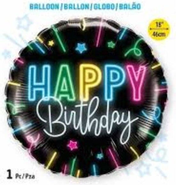 FBV52 Happy Birthday neon