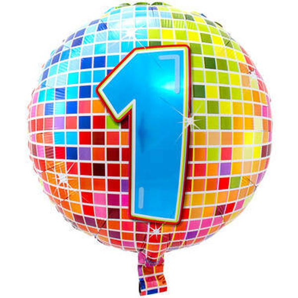 FBC37 Folie ballon blocks 1 jaar