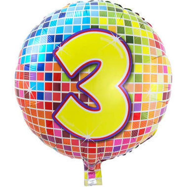 FBC39 Folie ballon blocks 3 jaar