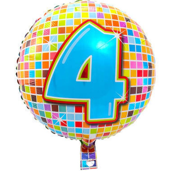 FBC40 Folie ballon blocks 4 jaar