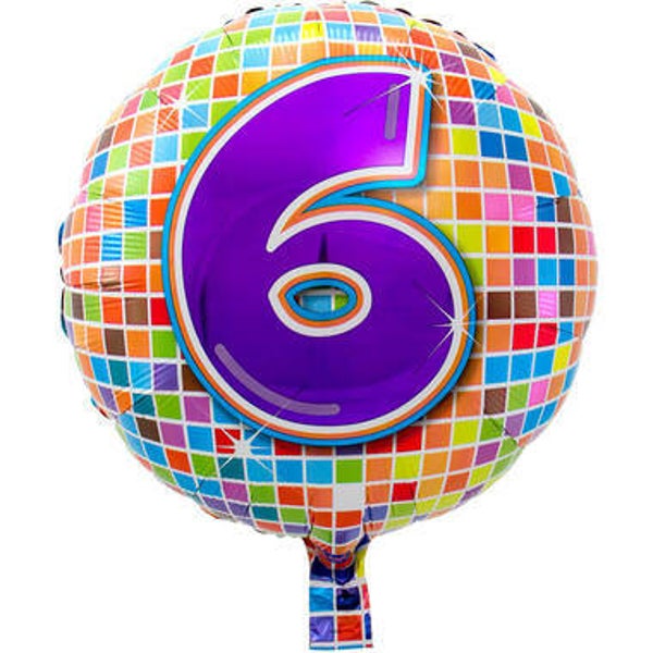 FBC42 Folie ballon blocks 6 jaar