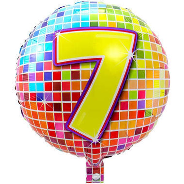 FBC43 Folie ballon blocks 7 jaar