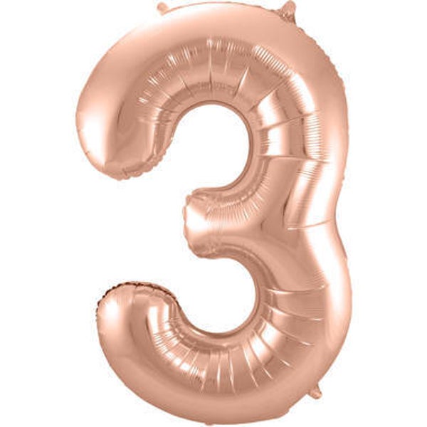 CRG4 Cijfer 3 rosé goud