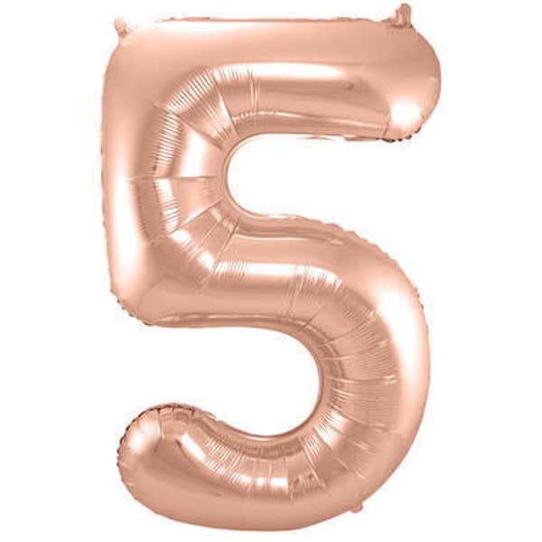 CRG6 Cijfer 5 rosé goud