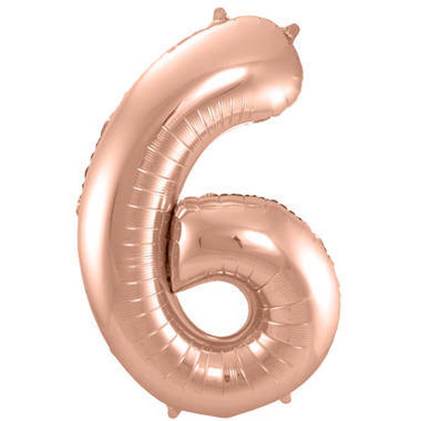 CRG7 Cijfer 6 rosé goud