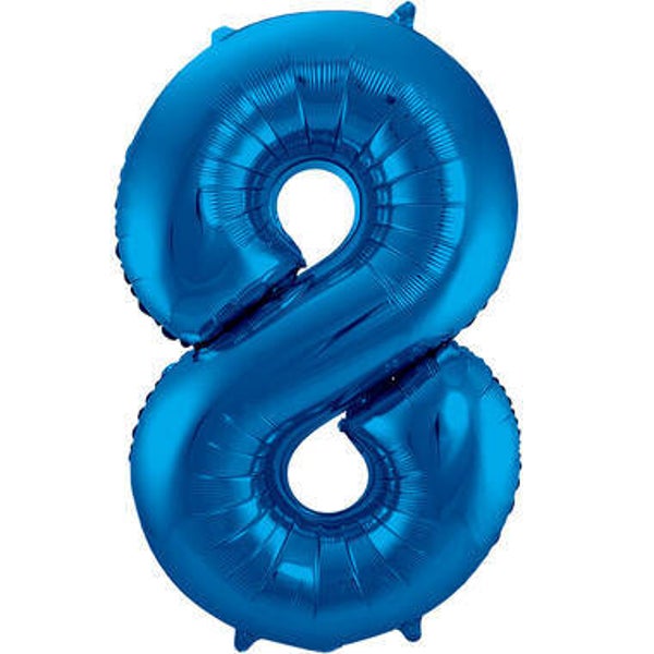 CGB9 Cijfer 8 glans blauw