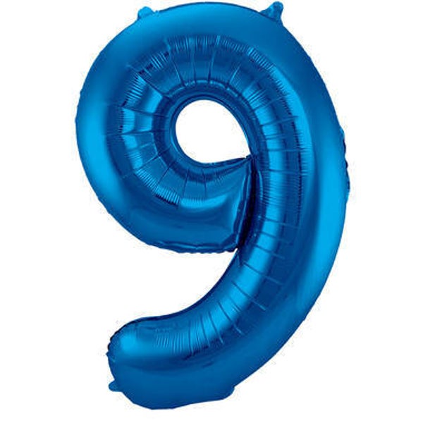 CGB10 Cijfer 9 glans blauw