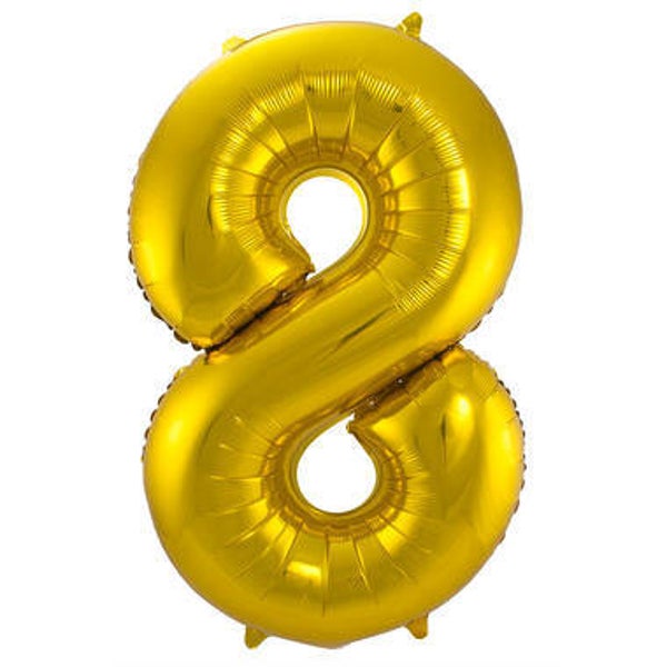 CG29 Cijfer 8 goud