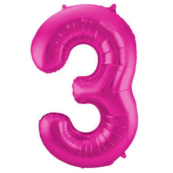 CGR4 Cijfer 3 glans roze