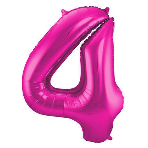 CGR5 Cijfer 4 glans roze