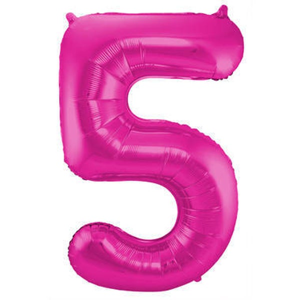 CGR6 Cijfer 5 glans roze