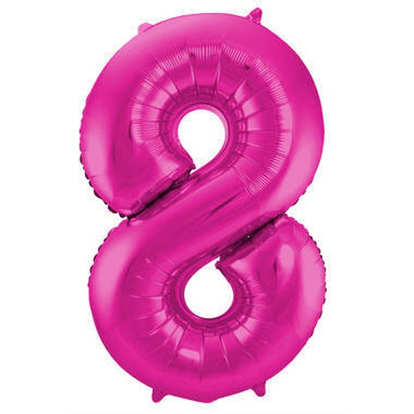 CGR9 Cijfer 8 glans roze