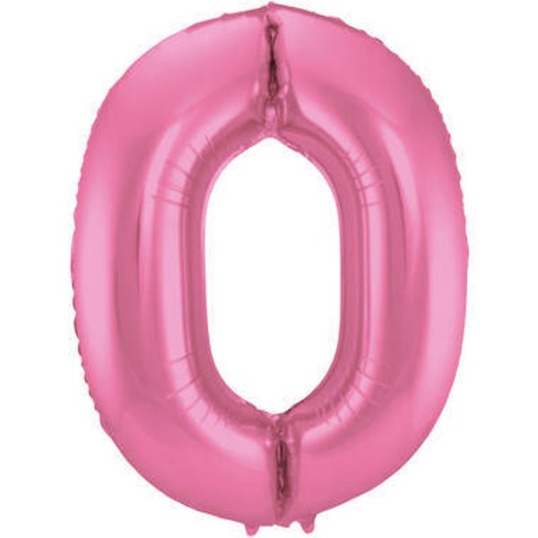 CMR1 Cijfer 0 mat roze