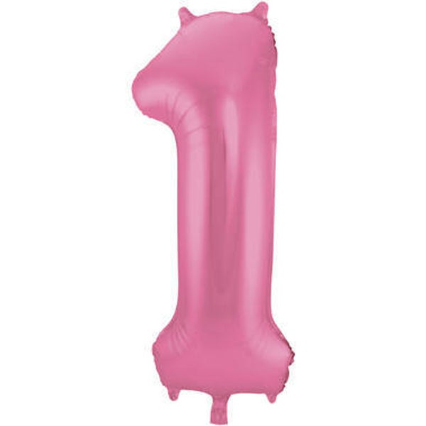 CMR2 Cijfer 1 mat roze