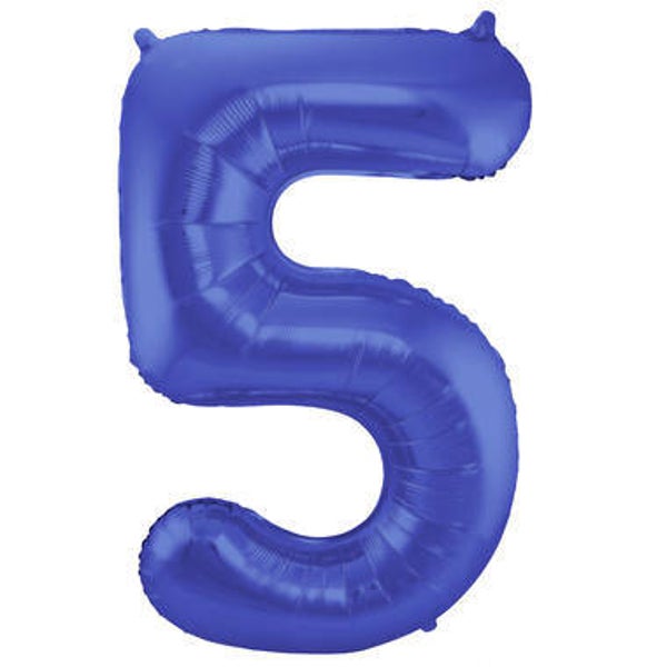 CMB6 Cijfer 5 mat blauw