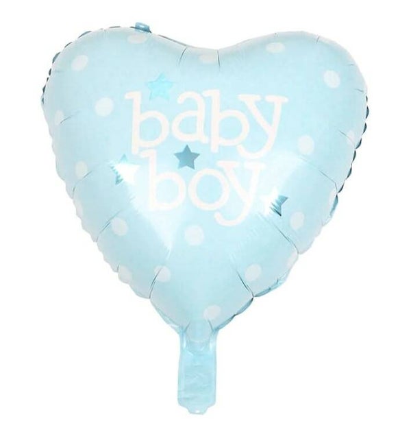 FBB3 Baby boy hart blauw