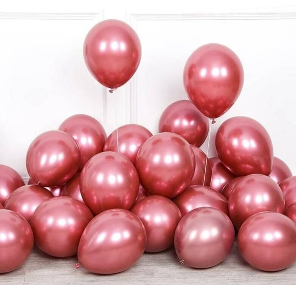 LK1 Latex metallic koper ballon met helium