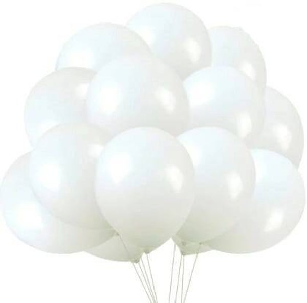 LW1 Latex witte ballonnen