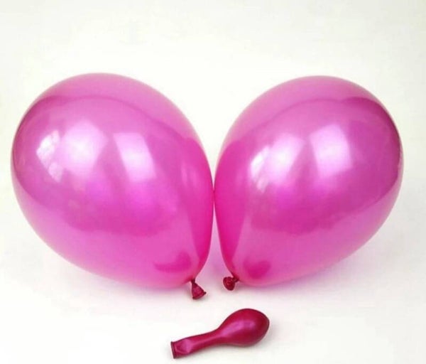 LR3 Latex metallic roze - rood ballonnen