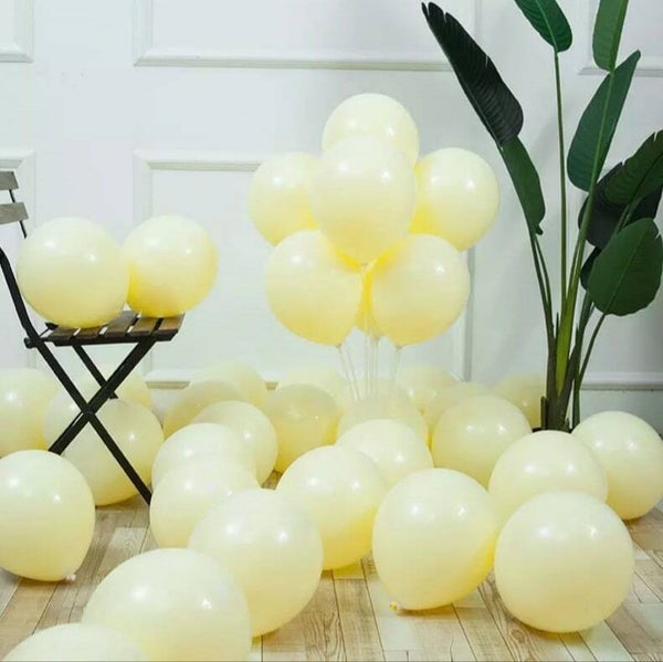 LG5 Latex pastel gele ballonnen