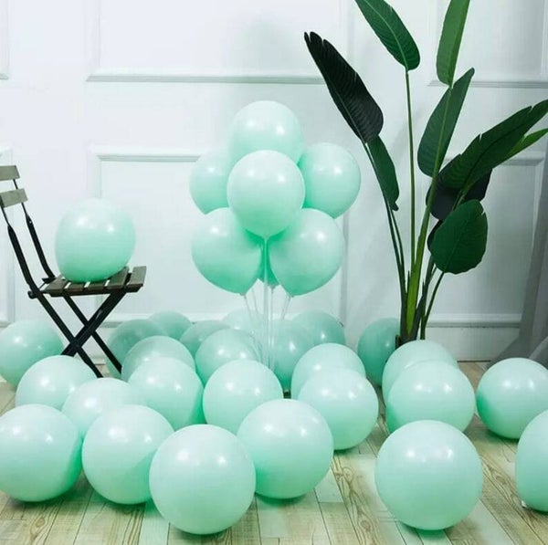 LGR8 Latex pastel mint groene ballon met helium
