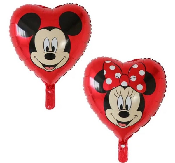 FBD12 Mickey & minnie hart rood