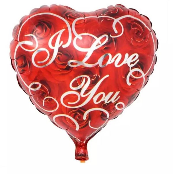 FBHO3 Hart i love you rood met rozen