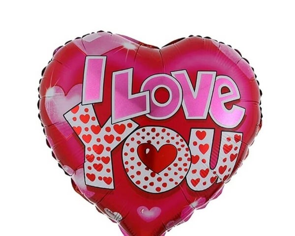 FBHO10 Hart i love you roze rood
