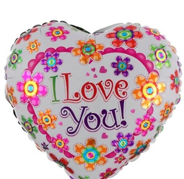FBHO11 Hart i love you met bloementjes