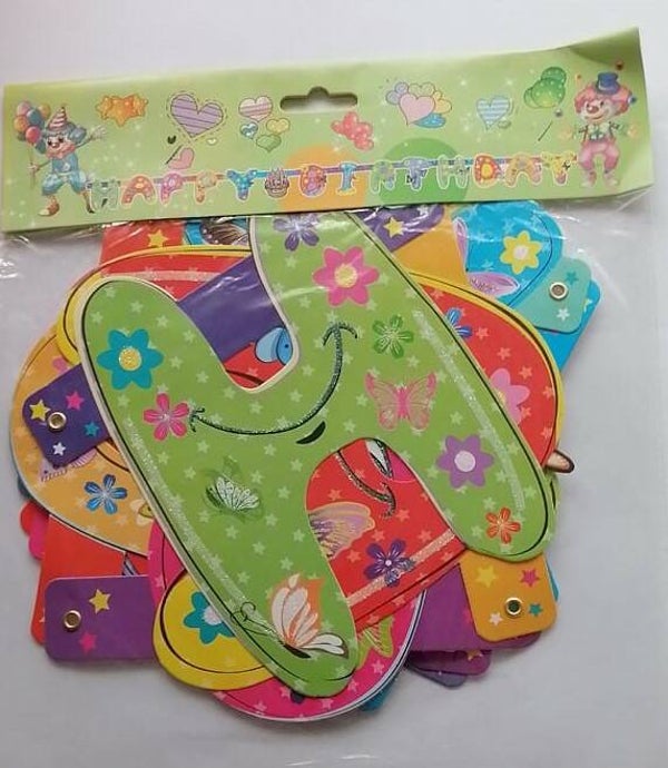 S4 Slinger happy birthday met glitter