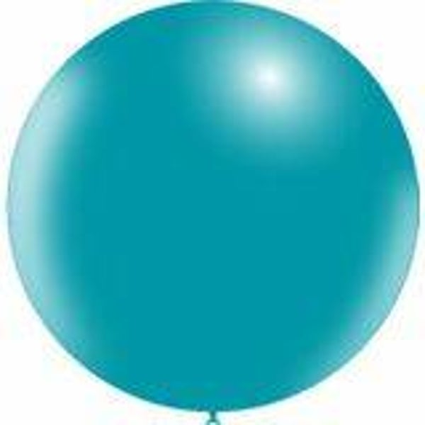 LRTB23 Latex reuze / top ballon aqua met helium