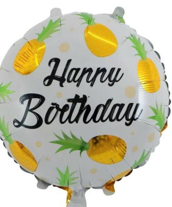 FBV24 Happy birthday ananas geel