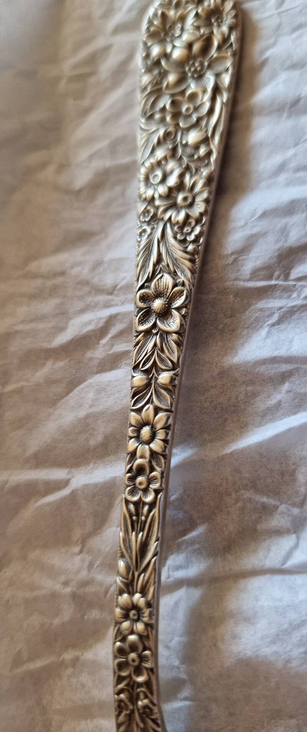 Solid Silver ...S KIRK & SON Serving fork