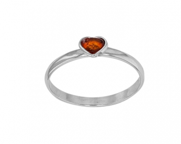 Bague Coeur Ambre