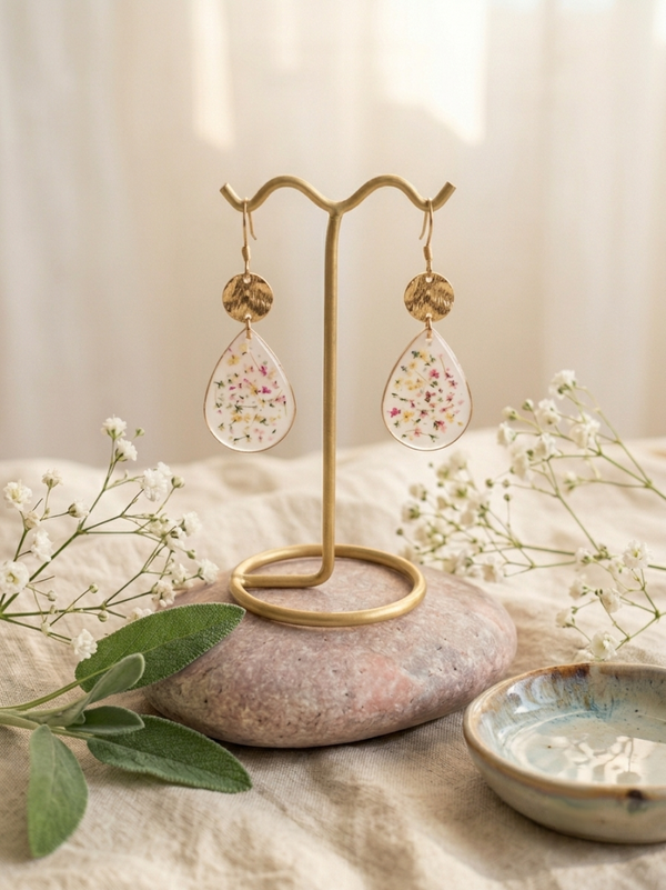 Boucles d'oreille Florales